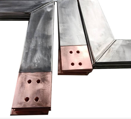 Flat Titanium Clad Copper Bar OEM For Electrowinning Electroplating Electrolysis