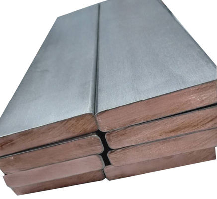 Flat Titanium Clad Copper Bar OEM For Electrowinning Electroplating Electrolysis