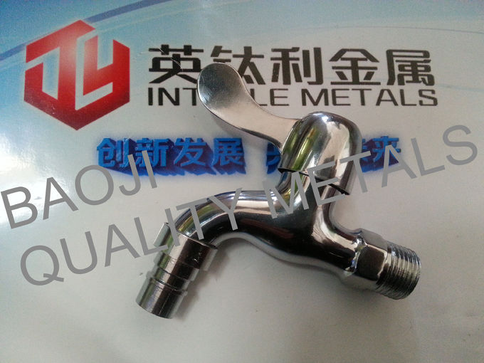 Ta1 Tc4 Cnc Milling Titanium Faucet  , Machined Titanium Parts Gr7 Material 0