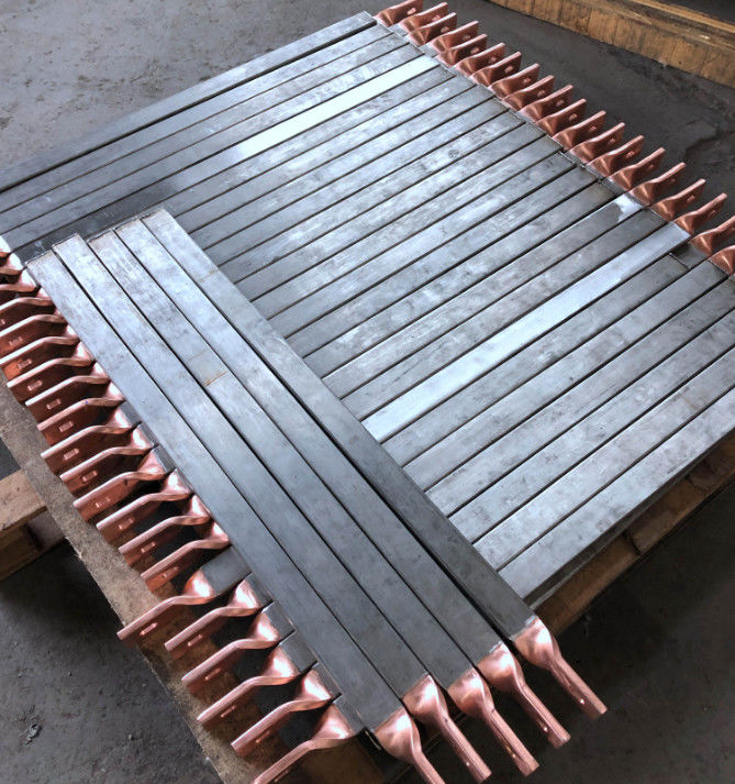 Square Titanium Clad Copper Bar For Electrowinning Electroplating Electrolysis 2